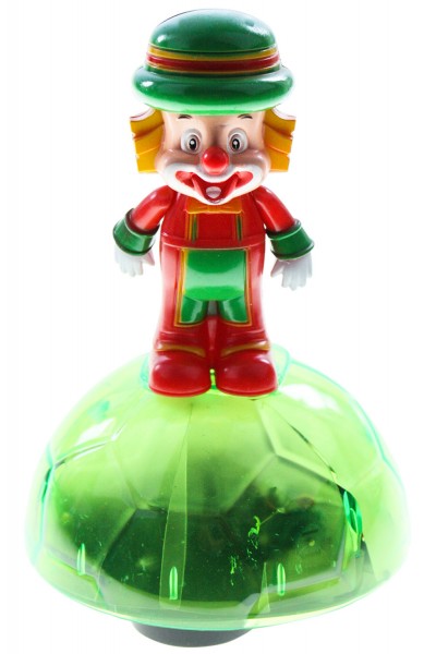 Clown auf Fussball h16,5cm b12cm