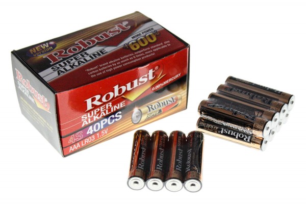 Alkaline Batterie Robust AAA 5&quot; 1,5V