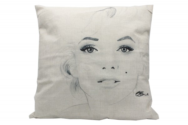 Kissenbezug, Kissenhülle, Sofa Bett Home Dekor Kissen, `Monroe` Maße:44x44 cm,