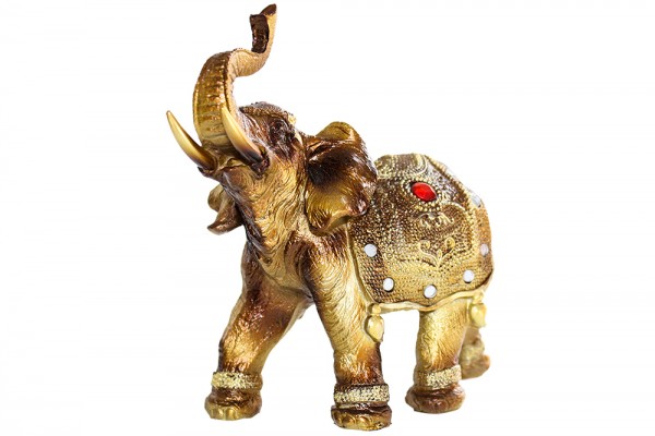 Elefant aus Polyresin h16 b17cm