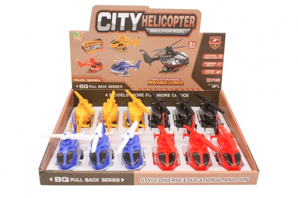 City Helicopter Spielzeugreihe - Pull-Back Technologie für endlosen Spielspaß