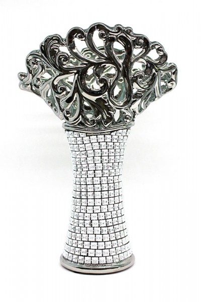 Moderne Vase mit Diamant Schmuck